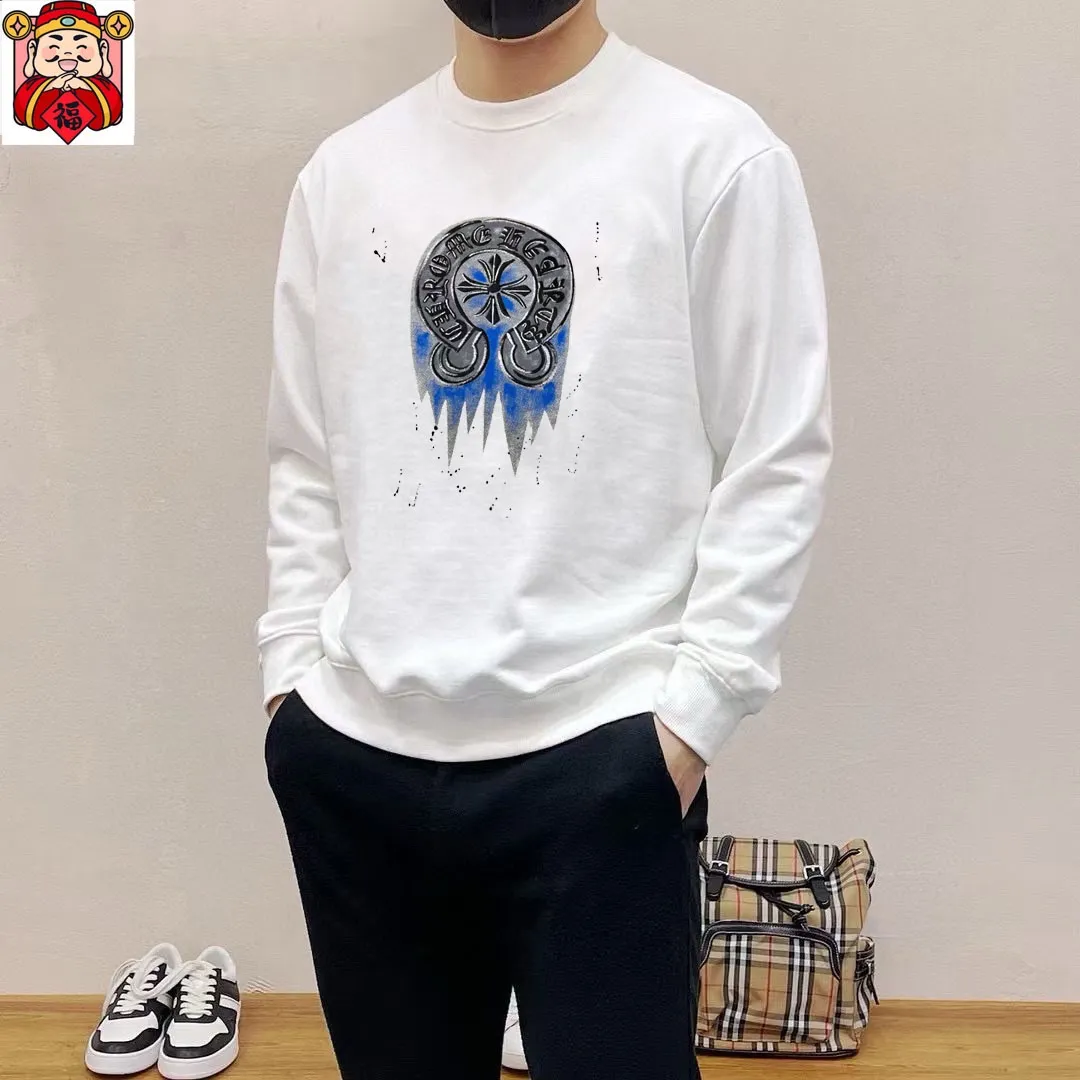 🅿️220 brand [ChampionHearts] (good news for fat people) 2025ss autumn latest long-sleeved round-neck sweatshirt, available simultaneously on the official website. Refreshing and breathable. Made of top Tencel Roman. Comfortable and soft. 3D three-dimensional clarity. Super fashion sense. Great gift for personal use. Size: M-5XL (can wear up to 220 pounds)